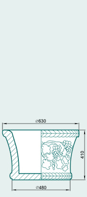 Вазон LV41G - изображение товара каталога Архистиль