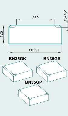 Основание тумбы BN35G - Изображение каталога Архистиль