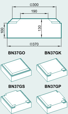 Основание тумбы BN37G - изображение товара каталога Архистиль