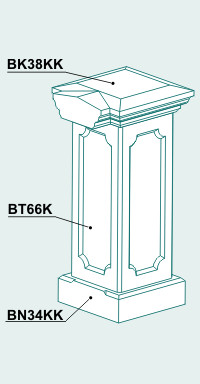 Столб BT66KSB - Изображение каталога Архистиль