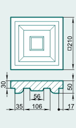Импост FD21M - изображение товара каталога Архистиль