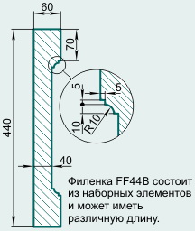 Филенка FF44B - Изображение каталога Архистиль