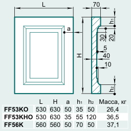 Филенка FF53KHO - изображение товара каталога Архистиль