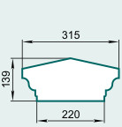 Крышка парапетная LP22C - изображение товара каталога Архистиль