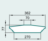 Крышка парапетная LP27CB - изображение товара каталога Архистиль