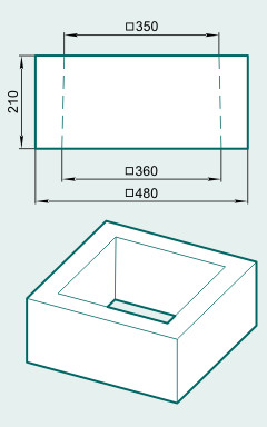 Облицовка столба OS48 - изображение товара каталога Архистиль